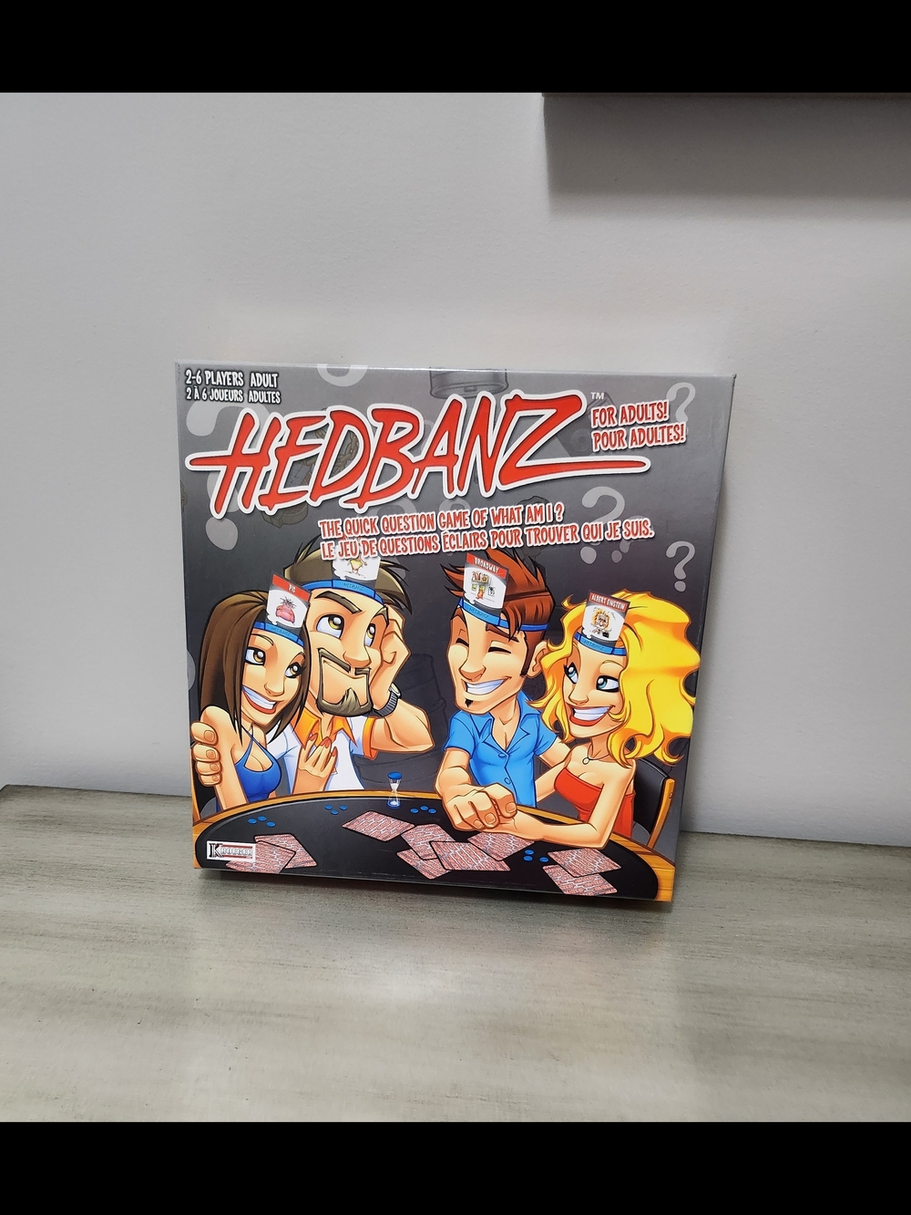 HEDBANZ Party Game - Adult Edition (Gray)
